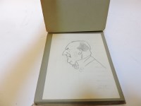 Lot 1163 - An album of pencil sketches