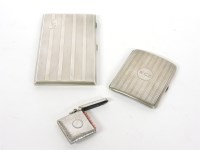 Lot 1078 - A silver cigarette case