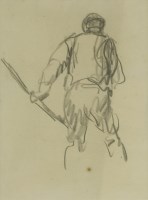 Lot 1456 - Harry Becker (1865-1928)
STUDY OF A LABOURER
Inscribed verso