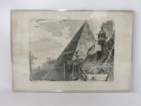 Lot 1466A - After Giovanni Batista Piranesi
PIRAMIDE di C CESTIO
Etching
50cm x 64cm