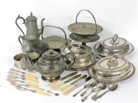 Lot 1238 - A large collection of silver plate