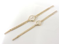 Lot 1000 - A 9ct gold ladies Bernex quartz presentation bracelet watch