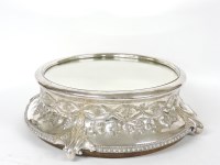 Lot 1259 - A silver plated cake stand