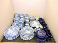 Lot 1361 - A quantity of blue and white tea and dinner wares