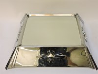 Lot 1263 - An Art Deco period chromium plate cake stand