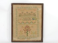 Lot 1376 - A Victorian verse sampler