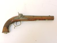 Lot 1155 - A George III percussion pistol