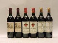 Lot 1346 - Assorted 1989 Red Bordeaux to include two bottles each: Château Pichon Longueville Comtesse-de-Lalande