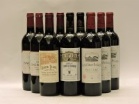 Lot 1370 - Assorted 1999 Red Bordeaux to include three bottles each: Château Belair