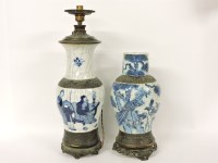 Lot 1408 - Two 19th century Chinese blue and white vases