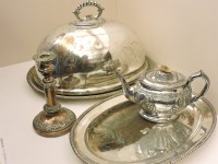 Lot 1349A - A quantity of silver plated items