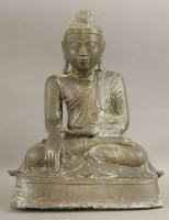 Lot 1395 - A bronze Buddha