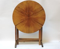 Lot 755 - An Art Deco walnut and oak folding table