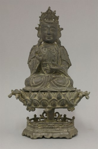 Lot 168 - A bronze Bodhisattva