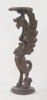 Lot 412 - A Victorian carved wood grotesque plant stand