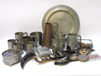 Lot 1273 - A quantity of various metal wares and silver plated items