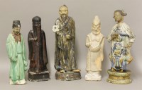 Lot 1417 - Five ceramic figures