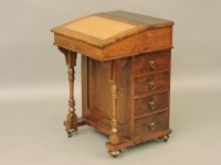 Lot 507 - A late 19th century rosewood davenport