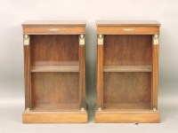 Lot 783 - A pair of mahogany Regency style dwarf bookshelves