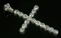 Lot 382 - A Continental diamond set Latin cross