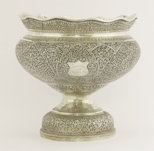 Lot 4 - An Indian silver bowl