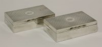 Lot 190 - A pair of silver boxes