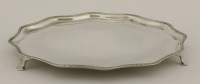 Lot 193 - A silver salver