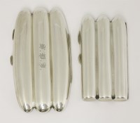 Lot 221 - Two silver cigar cases