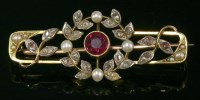 Lot 424 - A Belle Époque ruby