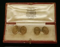 Lot 442 - A pair of gold cased