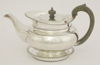 Lot 147 - A George III silver teapot