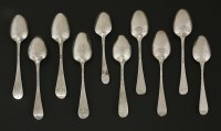 Lot 120 - Four 18th century silver hanoverian picture-back teaspoons