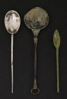 Lot 134 - A silver spoon