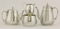 Lot 54 - A Victorian silver matched four-piece tea and coffee set