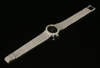 Lot 550 - A ladies' 9ct white gold Bueche-Girod mechanical bracelet watch