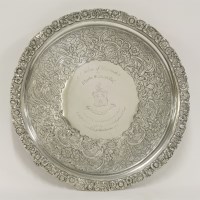 Lot 180 - A George IV Irish silver salver