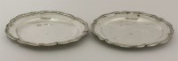 Lot 24 - Two South American small silver plates