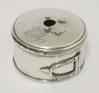 Lot 154 - A George III silver bougie box