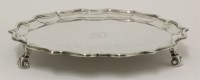 Lot 158 - A silver salver