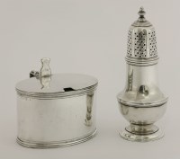 Lot 161 - A George II silver caster