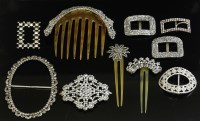 Lot 282 - A collection of cut steel jewellery