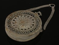 Lot 289 - A Silesian wirework purse