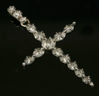 Lot 298 - A Georgian 18th century diamond set Latin-style cross