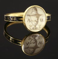 Lot 303 - A George III memorial ring