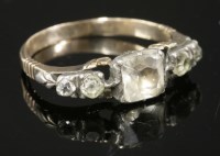 Lot 305 - A Georgian paste set ring