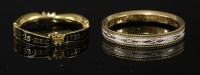 Lot 310 - A George II gold memorial ring