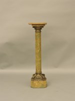 Lot 603 - A Victorian onyx and gilt mounted torchere