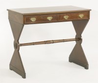 Lot 365 - A Regency mahogany and ebony strung centre table