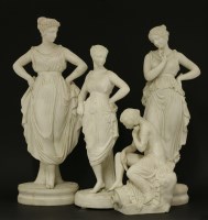 Lot 71 - A group of four Parian figures