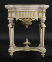 Lot 435 - A French painted wooden jardinière